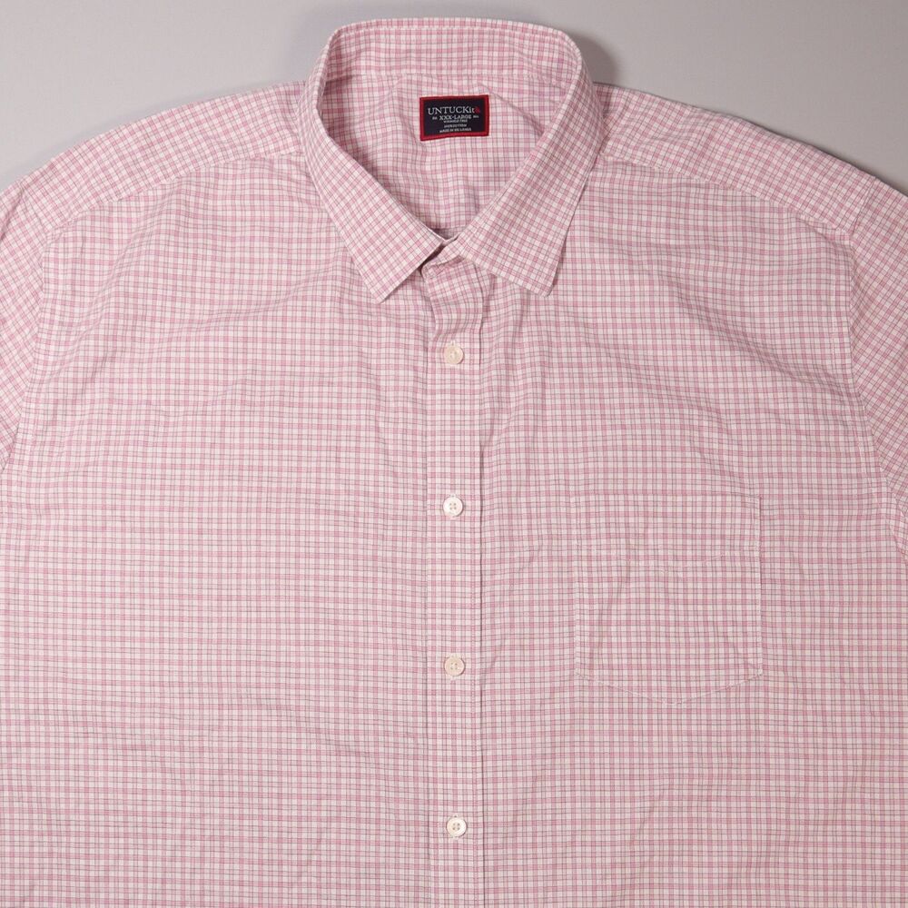 Untuckit Grillo Long Sleeve Shirt Wrinkle Free Regular Fit Mens XXXL